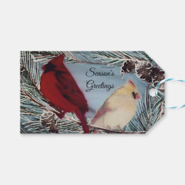 Kardinal der Grüße der Saison Geschenkanhänger