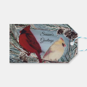 Kardinal der Grüße der Saison Geschenkanhänger