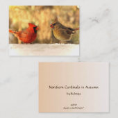 Kardinal der HerbstATC-Karte Visitenkarte (Vorne/Hinten)