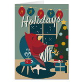 Kardinal der Resistenz Happy Holidays fette Farben (Vorne)