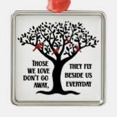 Kardinal/die, die wir Liebe nicht weggehen Ornament Aus Metall (Vorne)