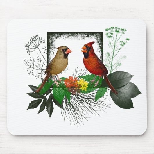 Kardinal Ecke Mousemat (Farbe auswählen) Mousepad (Vorne)