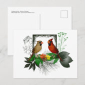 Kardinal Ecke Postkarte (Vorne/Hinten)