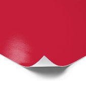 Kardinal (einfarbig) poster (Ecke)