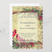 Kardinal Einladung zur Hochzeit (Vorne/Hinten)