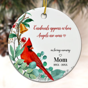 Kardinal Erinnerung Halten Sie Personalisiertes Fo Keramik Ornament
