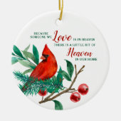 Kardinal Erinnerung Himmelsgedicht Foto Gedenkstät Keramik Ornament (Vorne)