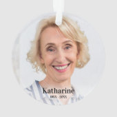 Kardinal Erinnerung Himmelsgedicht Foto Gedenkstät Ornament (Rückseite)