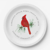 Kardinal Erinnerung Tribut Pappteller (Vorderseite)