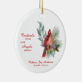 Kardinal erscheinen Engel in der Nähe des Foto Mem Keramik Ornament (Rechts)