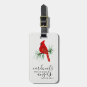 Kardinal erscheinen Engel in der Nähe von Memorial Gepäckanhänger (Vorderseite vertikal)