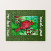 Kardinal erscheinen, wenn Engel in der Nähe der In Puzzle (Horizontal)