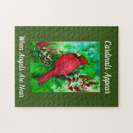 Kardinal erscheinen, wenn Engel in der Nähe der In Puzzle (Horizontal)