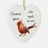 Kardinal erscheinen, wenn Engel in der Nähe sind Keramik Ornament (Rechts)