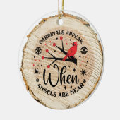 Kardinal erscheinen, wenn Engel in der Nähe sind Keramik Ornament (Links)