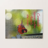 Kardinal erscheinen, wenn Engel in der Nähe sind Puzzle (Horizontal)