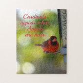 Kardinal erscheinen, wenn Engel in der Nähe sind Puzzle (Vertikal)