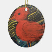 Kardinal erscheinen, wenn Engel in der Nähe von Or Keramik Ornament (Links)