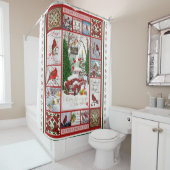 Kardinal erscheinen, wenn Engel nahe Geschenke sin Duschvorhang (Beispiel)