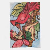 Kardinal Fairy Geschirrtuch (Vertikal)