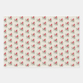 Kardinal-Feier: Festes Wrapping Paper Geschenkpapier Set (Vorderseite 3)