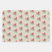 Kardinal-Feier: Festes Wrapping Paper Geschenkpapier Set (Vorderseite 2)