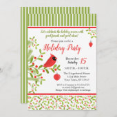 Kardinal Feiertag Einladung (Vorne/Hinten)