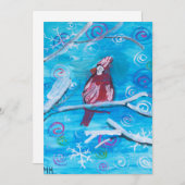 Kardinal Feiertagskarte (Vorne/Hinten)