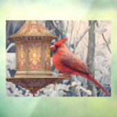 Kardinal Fensteraufkleber (Blatt 3)