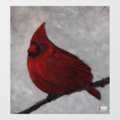 Kardinal-Fensterdekor Fensteraufkleber (Blatt)