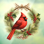 Kardinal-Fensterklammer Fensteraufkleber (Blatt 3)