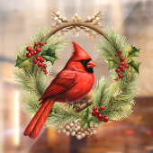 Kardinal-Fensterklammer Fensteraufkleber (Blatt 2)