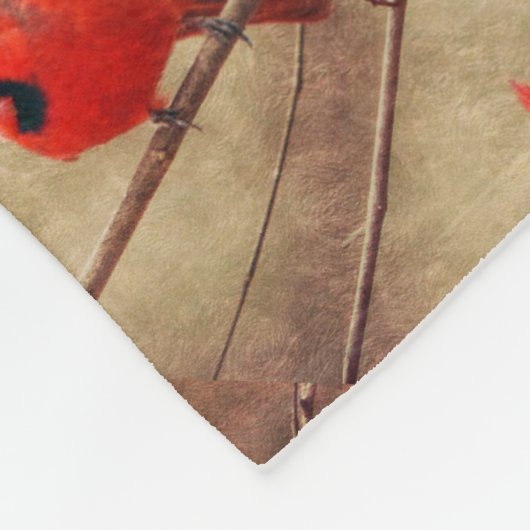 Kardinal Fleecedecke (Ecke)