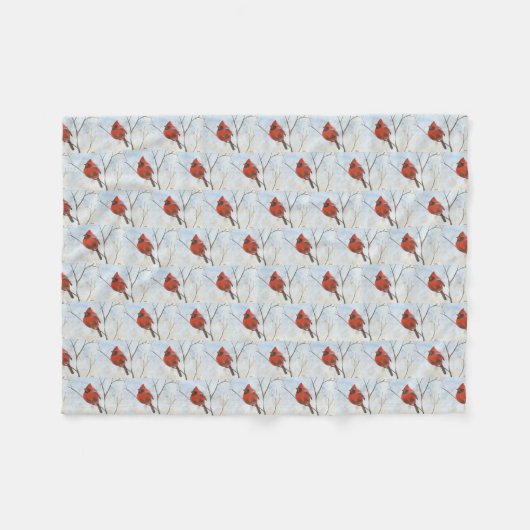 Kardinal Fleecedecke (Vorderseite (Horizontal))