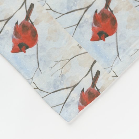 Kardinal Fleecedecke (Ecke)