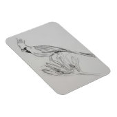 Kardinal Flexible Foto Magnet (Rechte Seite)