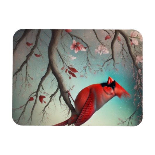 Kardinal- Flexibles Foto-Magnet Magnet (Horizontal)