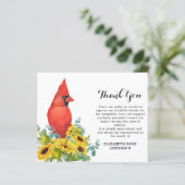 Kardinal Floral Beileid Beerdigung Vielen Dank (Stehend Vorderseite)