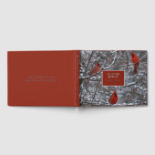 Kardinal Foil Funeral Gästebuch in Love Memory (Voll)