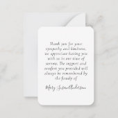 Kardinal Foto Beileid Beerdigung Danke Karte (Rückseite)