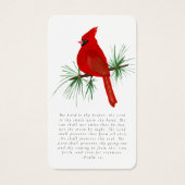 Kardinal Foto Erinnerungskarte (Vorderseite)