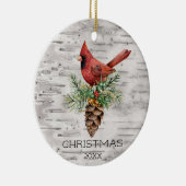 Kardinal Foto Keramik Ornament (Rechts)