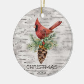 Kardinal Foto Keramik Ornament (Links)