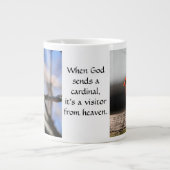 Kardinal Fotos & Zitat: Besucher aus dem Himmel! Jumbo-Tasse (Vorderseite)