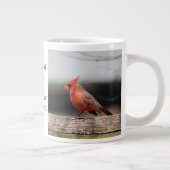 Kardinal Fotos & Zitat: Besucher aus dem Himmel! Jumbo-Tasse (Rechts)