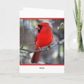 Kardinal Frohe Weihnachten (Rückseite)