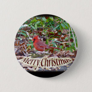 Kardinal Frohe Weihnachtsartikel Button