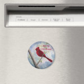 Kardinal, Frohe Weihnachtsmagnet Magnet (In Situ (Geschirrspüler))
