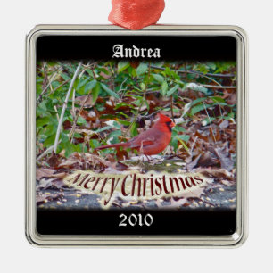 Kardinal Frohe Weihnachtsschmuck zum Personalisier