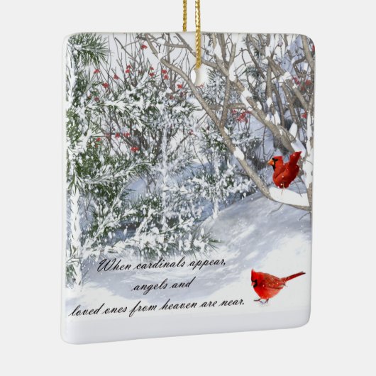 Kardinal From Heaven Keramikornament (Rechts)